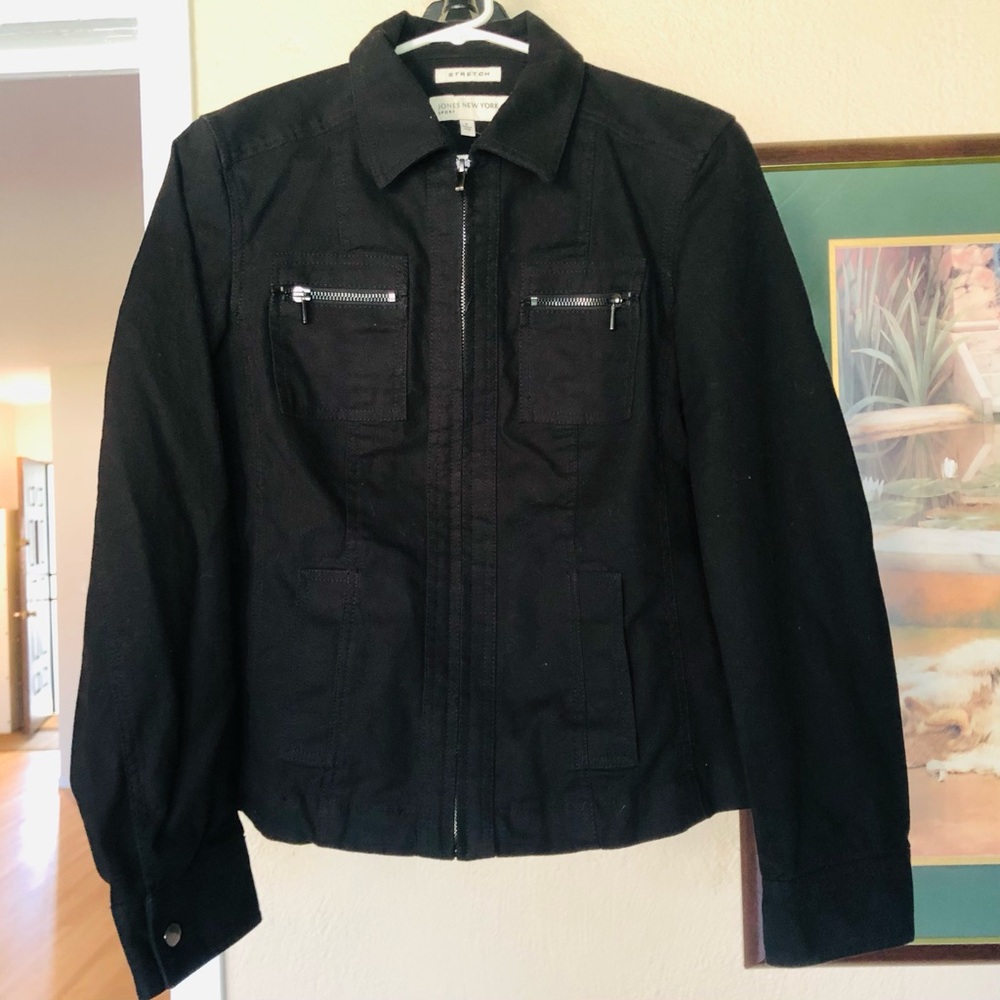 Jones New York Sport Women's Black Jacket SMALL